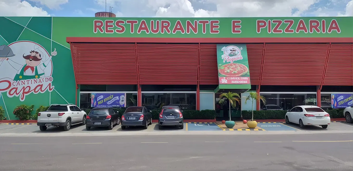 Fachada da unidade Ponta Negra da Cantina do Papai
